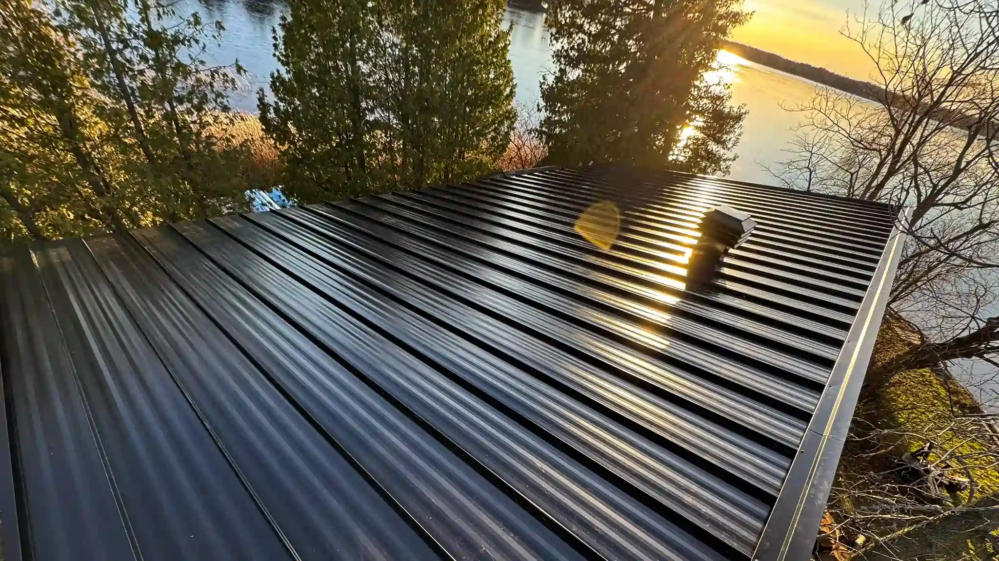 Professional metal roofing installation in Peterborough by Bullarco.